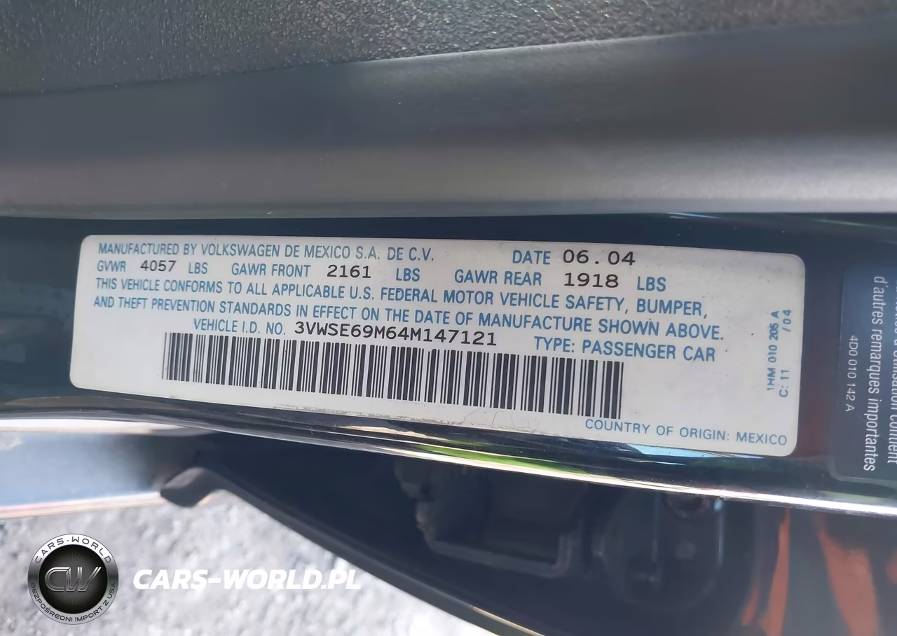2004 Volkswagen Jetta Gli 1.8T VIN:3VWSE69M64M147121 - 9