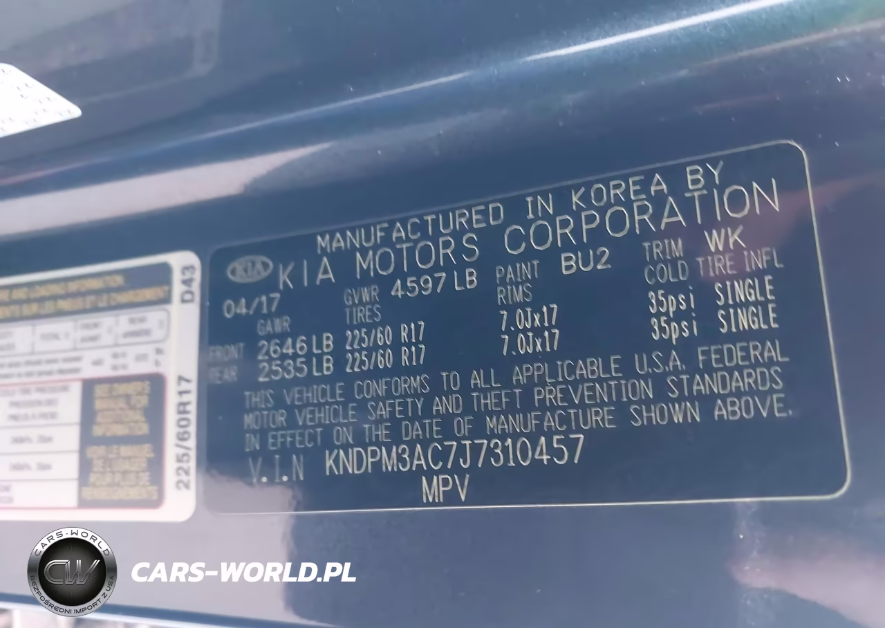 2018 Kia Sportage Lx VIN:KNDPM3AC7J7310457 - 9