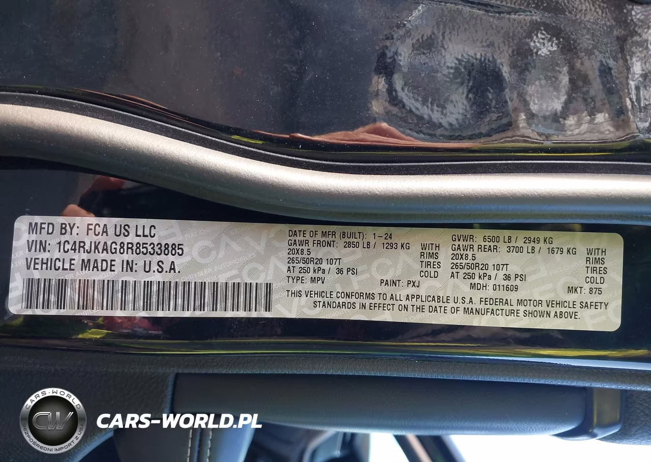 2024 Jeep Grand Cherokee L Altitude X 4X4 VIN:1C4RJKAG8R8533885 - 9