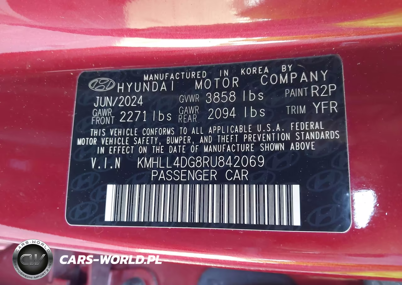 2024 Hyundai Elantra Se VIN:KMHLL4DG8RU842069 - 9
