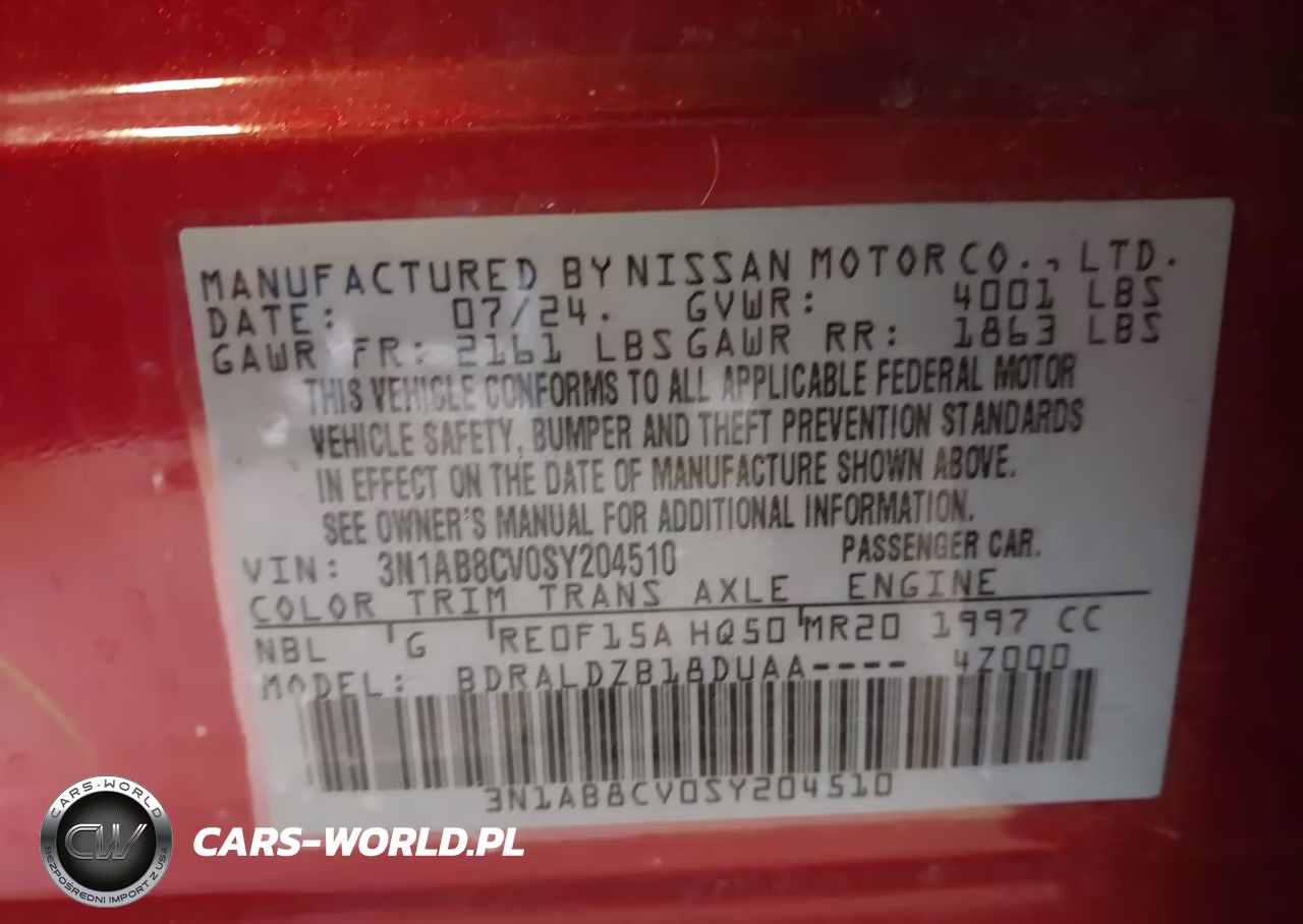 2025 Nissan Sentra Sv VIN:3N1AB8CV0SY204510 - 9
