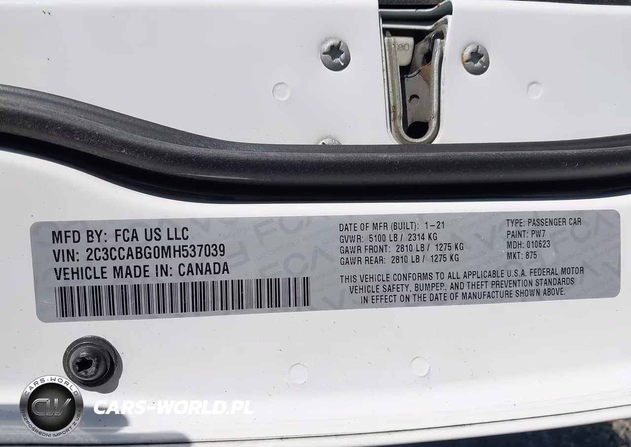 2021 Chrysler 300 VIN:2C3CCABG0MH537039 - 9