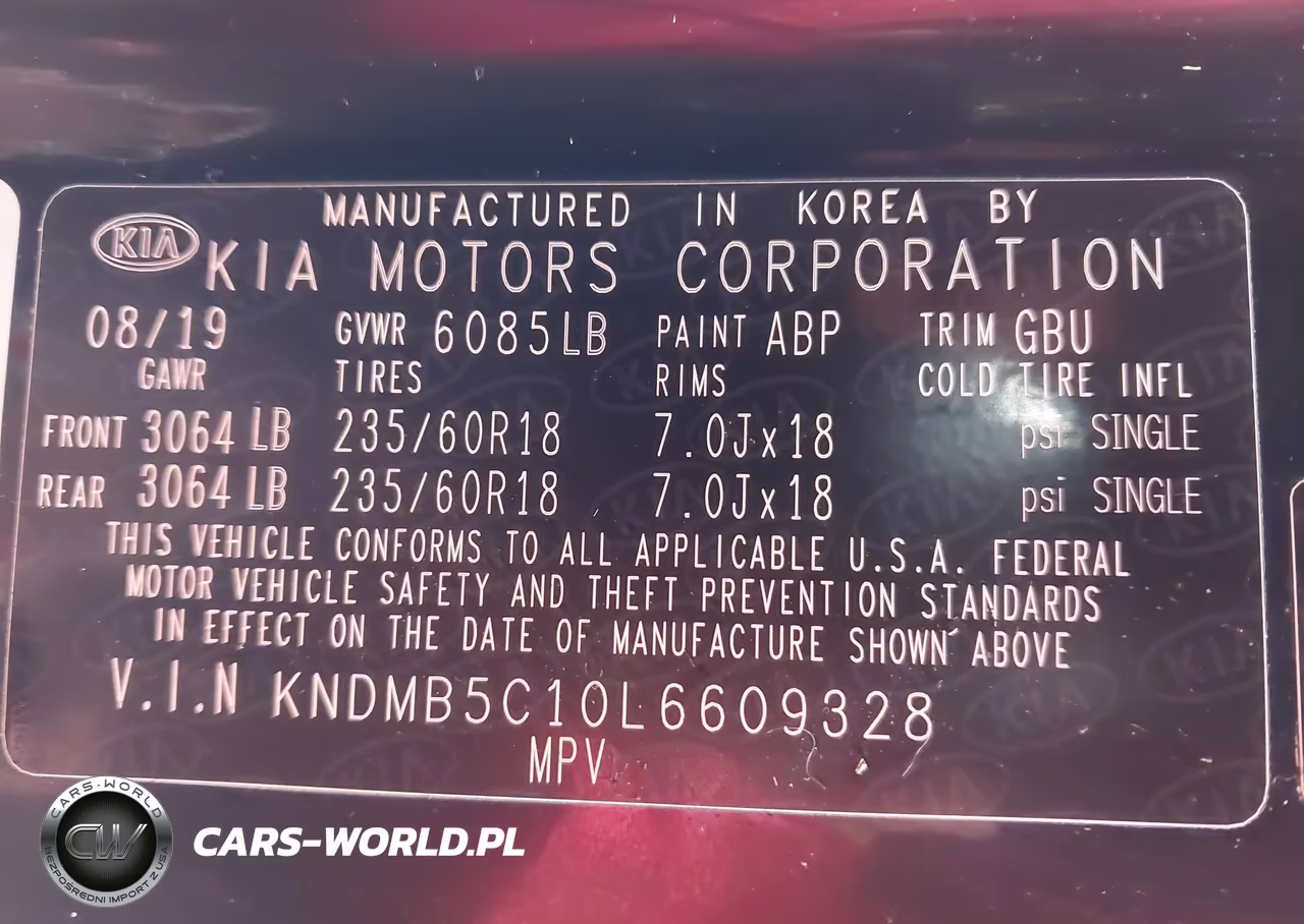 2020 Kia Sedona Ex VIN:KNDMB5C10L6609328 - 9