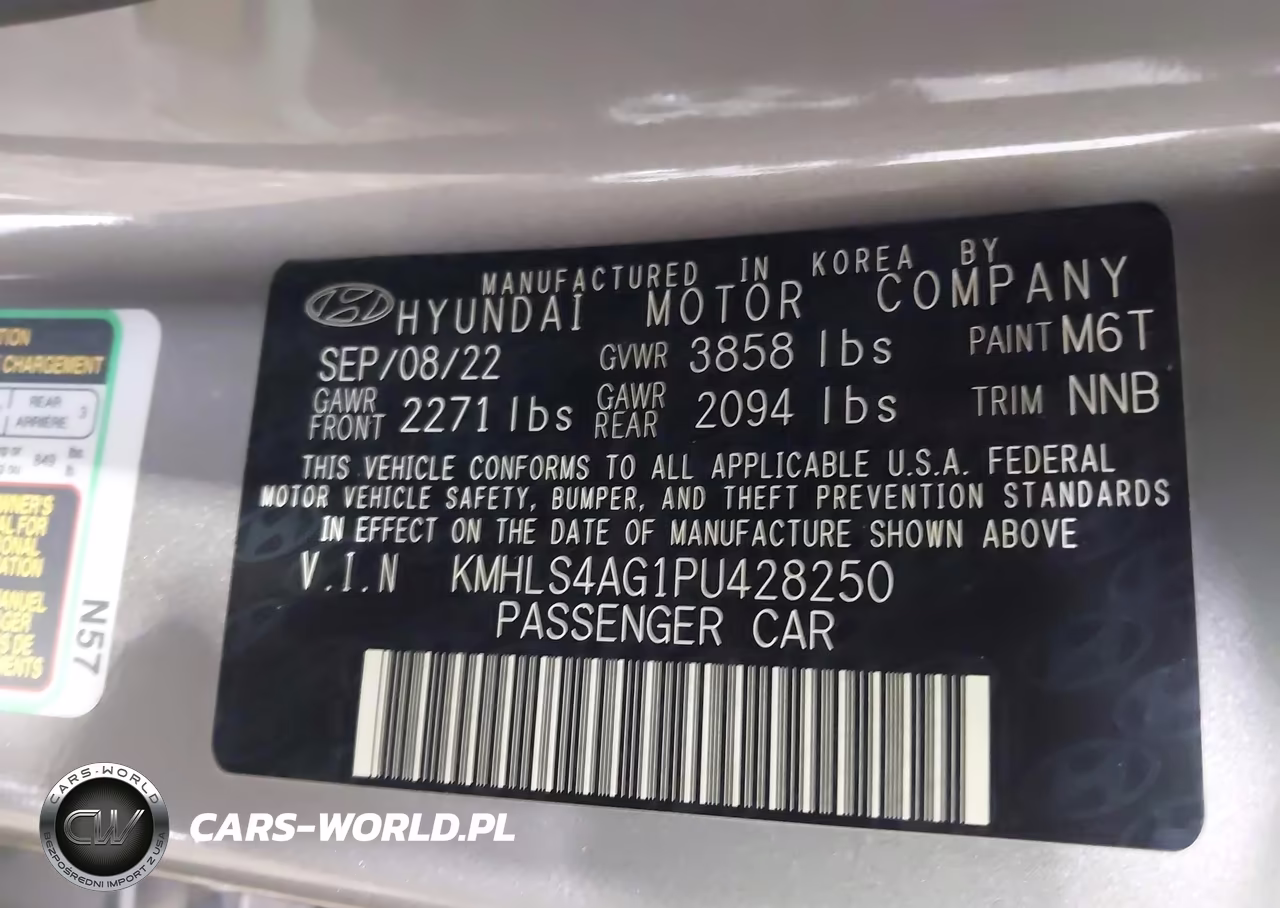 2023 Hyundai Elantra Sel VIN:KMHLS4AG1PU428250 - 9
