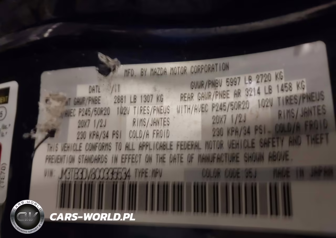 2012 Mazda Cx-9 Grand Touring VIN:JM3TB3DV8C0335534 - 9
