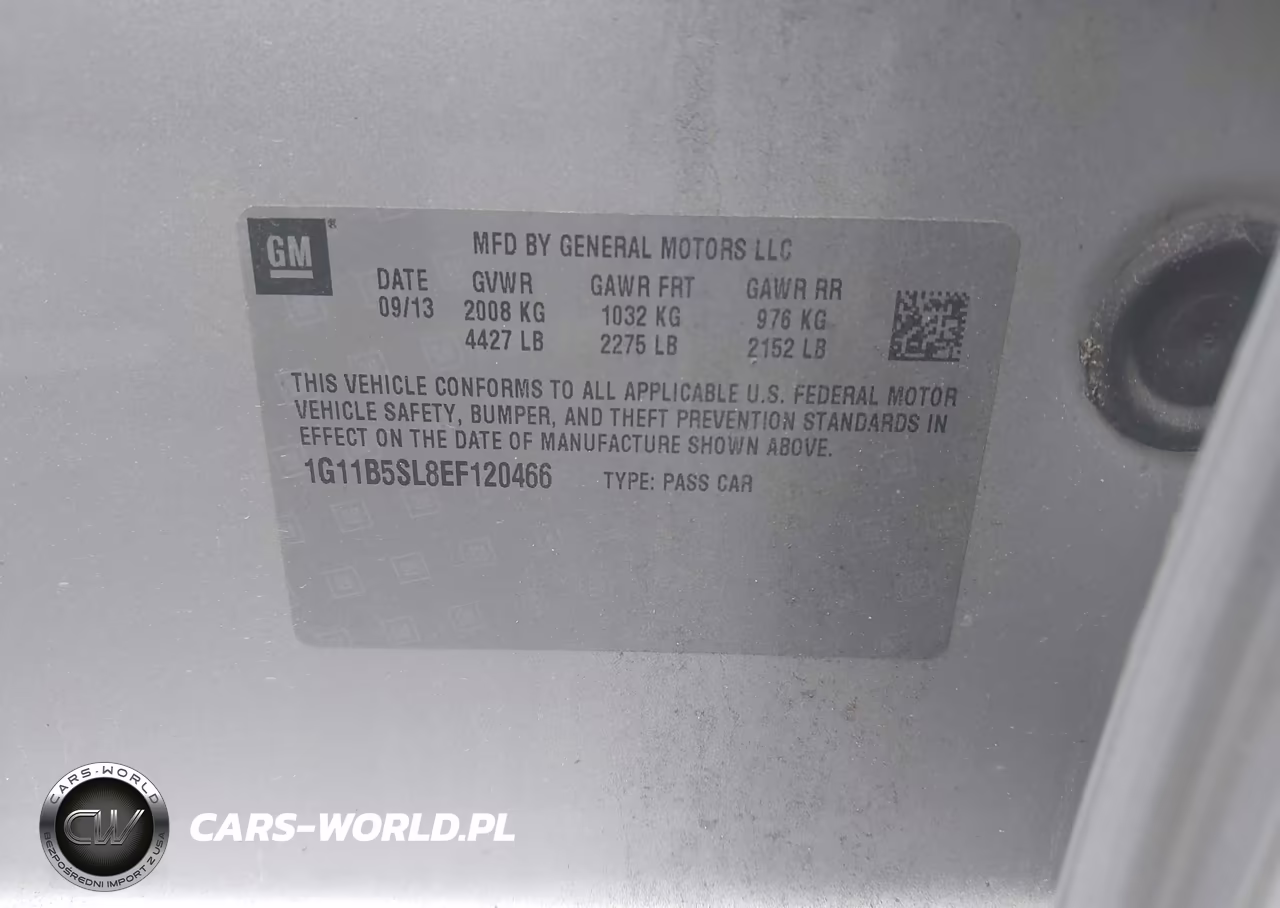 2014 Chevrolet Malibu 1Ls VIN:1G11B5SL8EF120466 - 9
