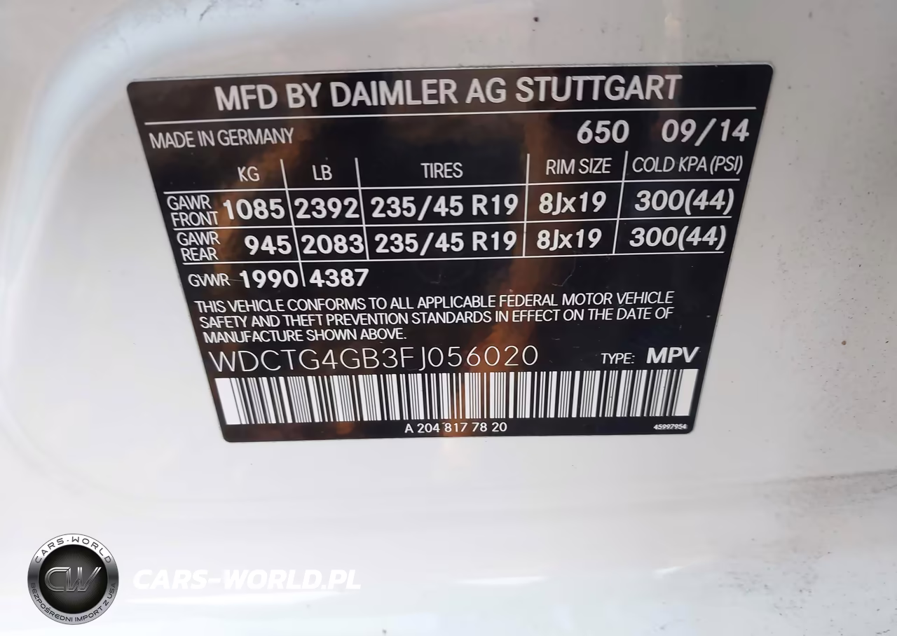 2015 Mercedes-Benz Gla 250 4Matic VIN:WDCTG4GB3FJ056020 - 9