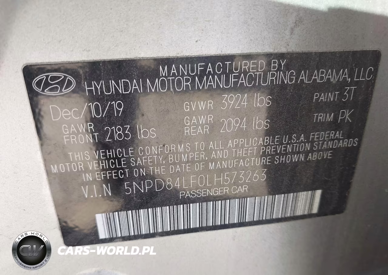2020 Hyundai Elantra Sel VIN:5NPD84LF0LH573263 - 9