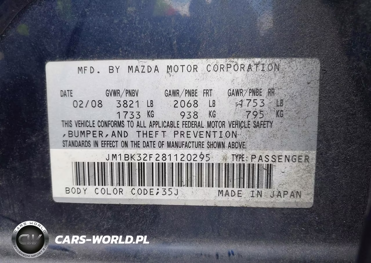 2008 Mazda Mazda3 I Touring Value VIN:JM1BK32F281120295 - 9