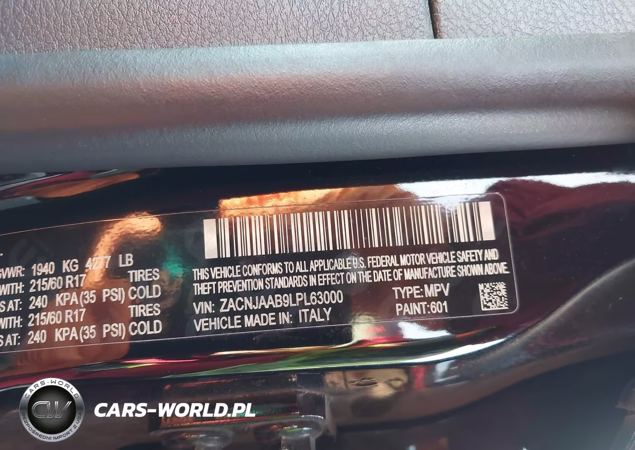 2020 Jeep Renegade Sport Fwd VIN:ZACNJAAB9LPL63000 - 9