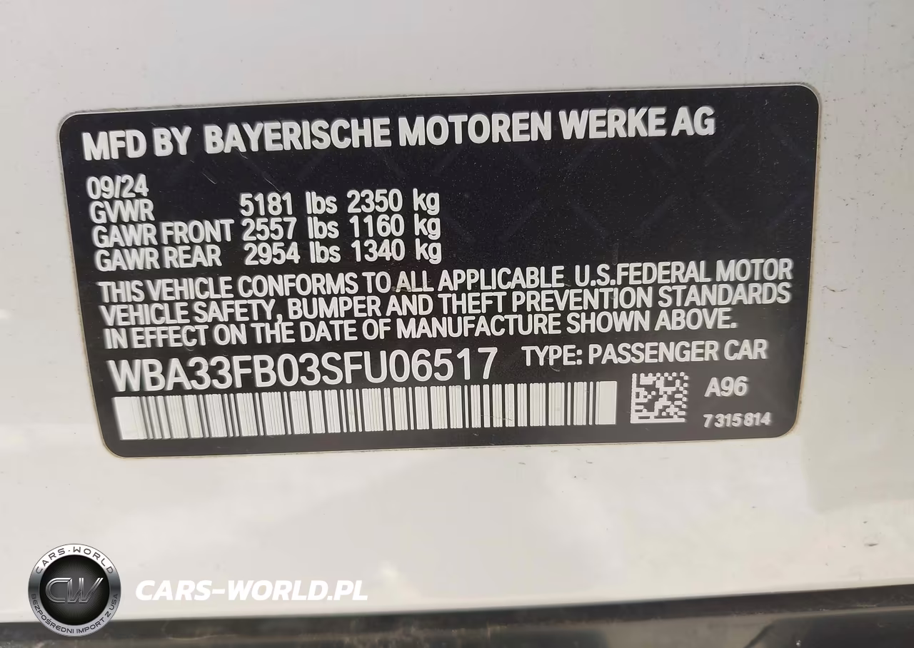 BMW 430XI GRAN VIN:WBA33FB03SFU06517 - 9
