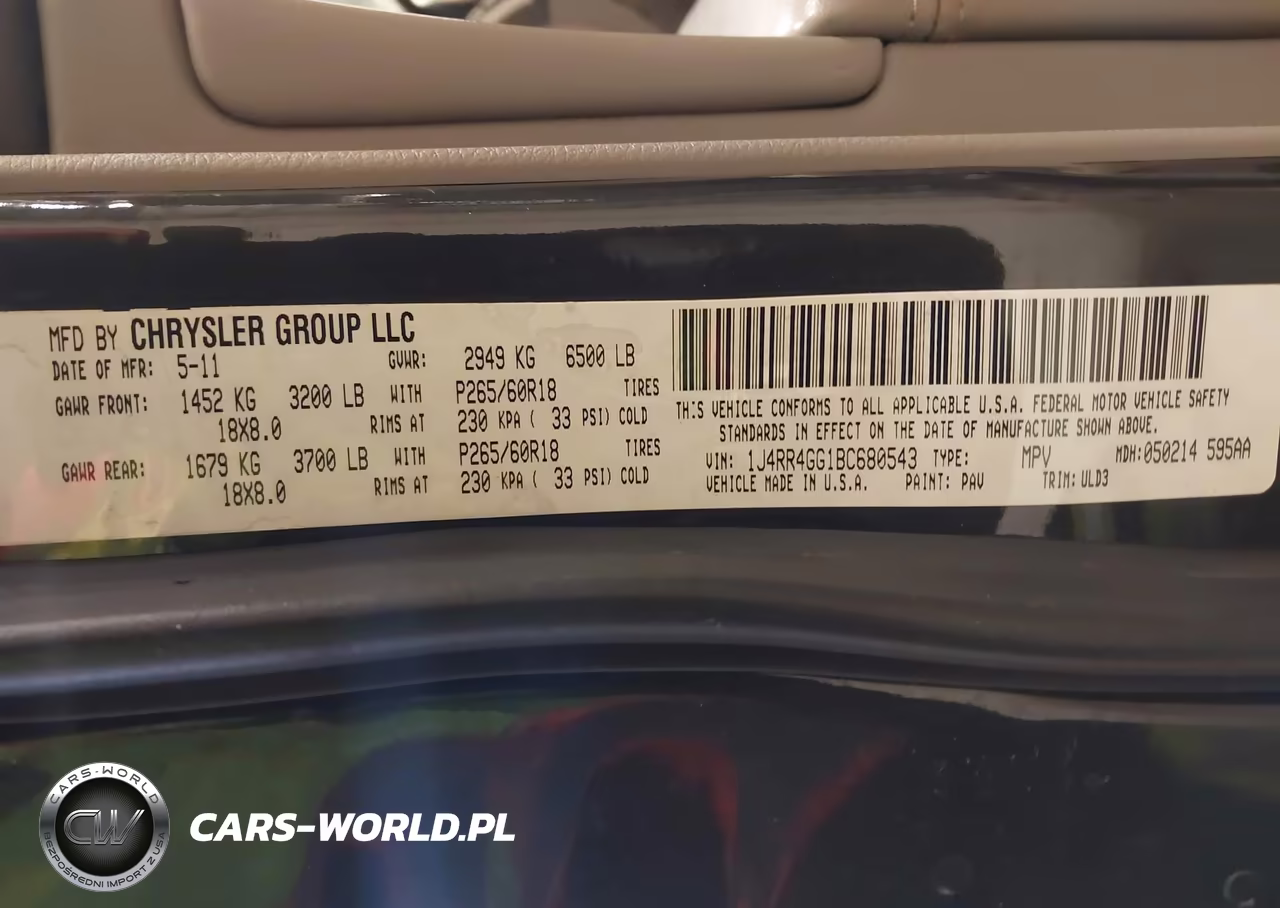 2011 Jeep Grand Cherokee Laredo VIN:1J4RR4GG1BC680543 - 9
