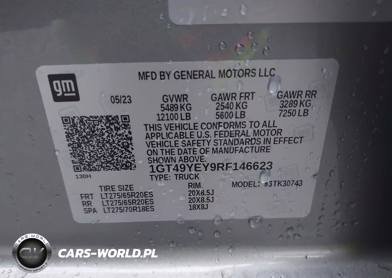2024 GMC Sierra 3500Hd VIN:1GT49YEY9RF146623 - 8