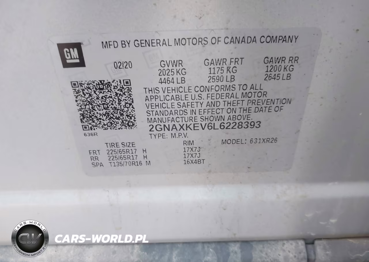 2020 Chevrolet Equinox Fwd Lt 1.5L Turbo VIN:2GNAXKEV6L6228393 - 9