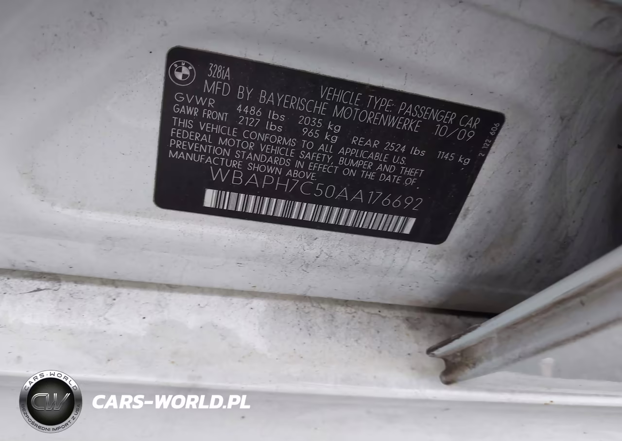 2010 BMW 328I VIN:WBAPH7C50AA176692 - 9