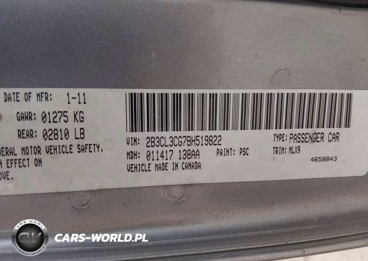 2011 Dodge Charger VIN:2B3CL3CG7BH519822 - 9