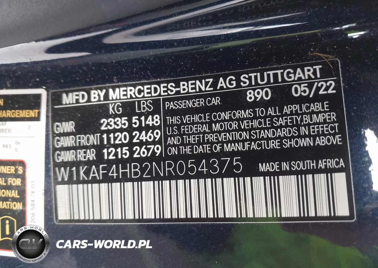 2022 Mercedes-Benz C 300 4Matic VIN:W1KAF4HB2NR054375 - 9