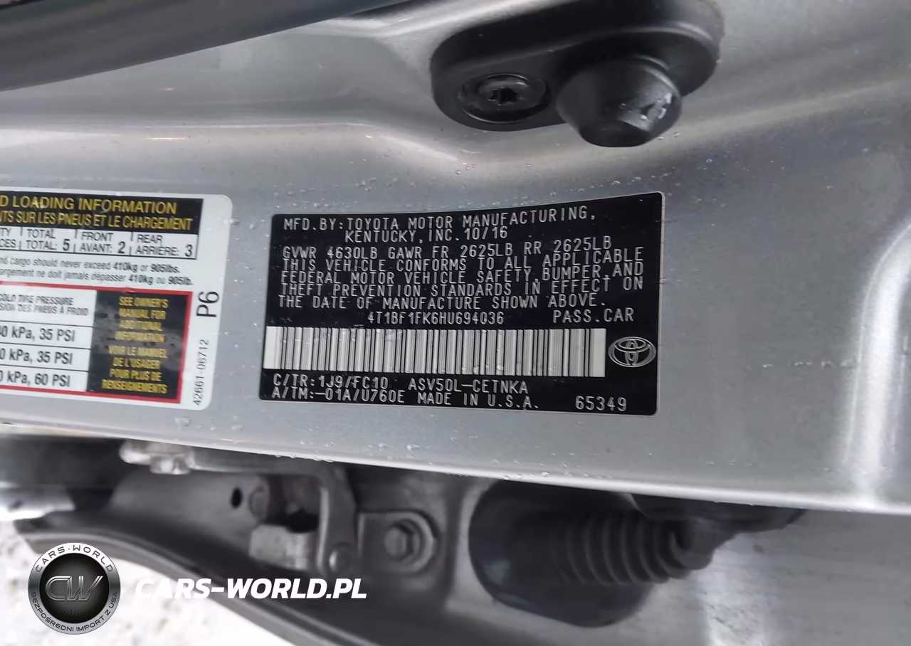 2017 Toyota Camry Le VIN:4T1BF1FK6HU694036 - 9