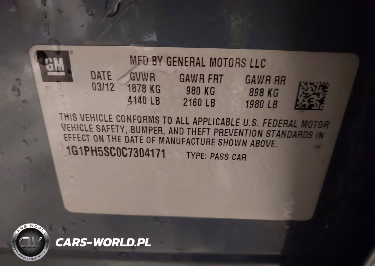 2012 Chevrolet Cruze Ltz VIN:1G1PH5SC0C7304171 - 9