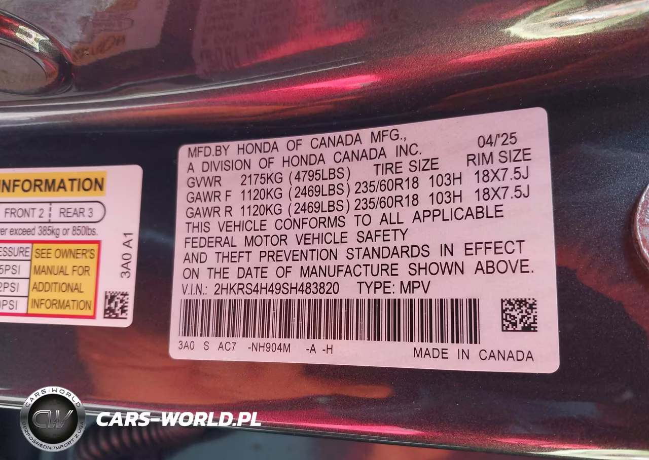 2025 Honda Cr-V Ex Awd VIN:2HKRS4H49SH483820 - 9