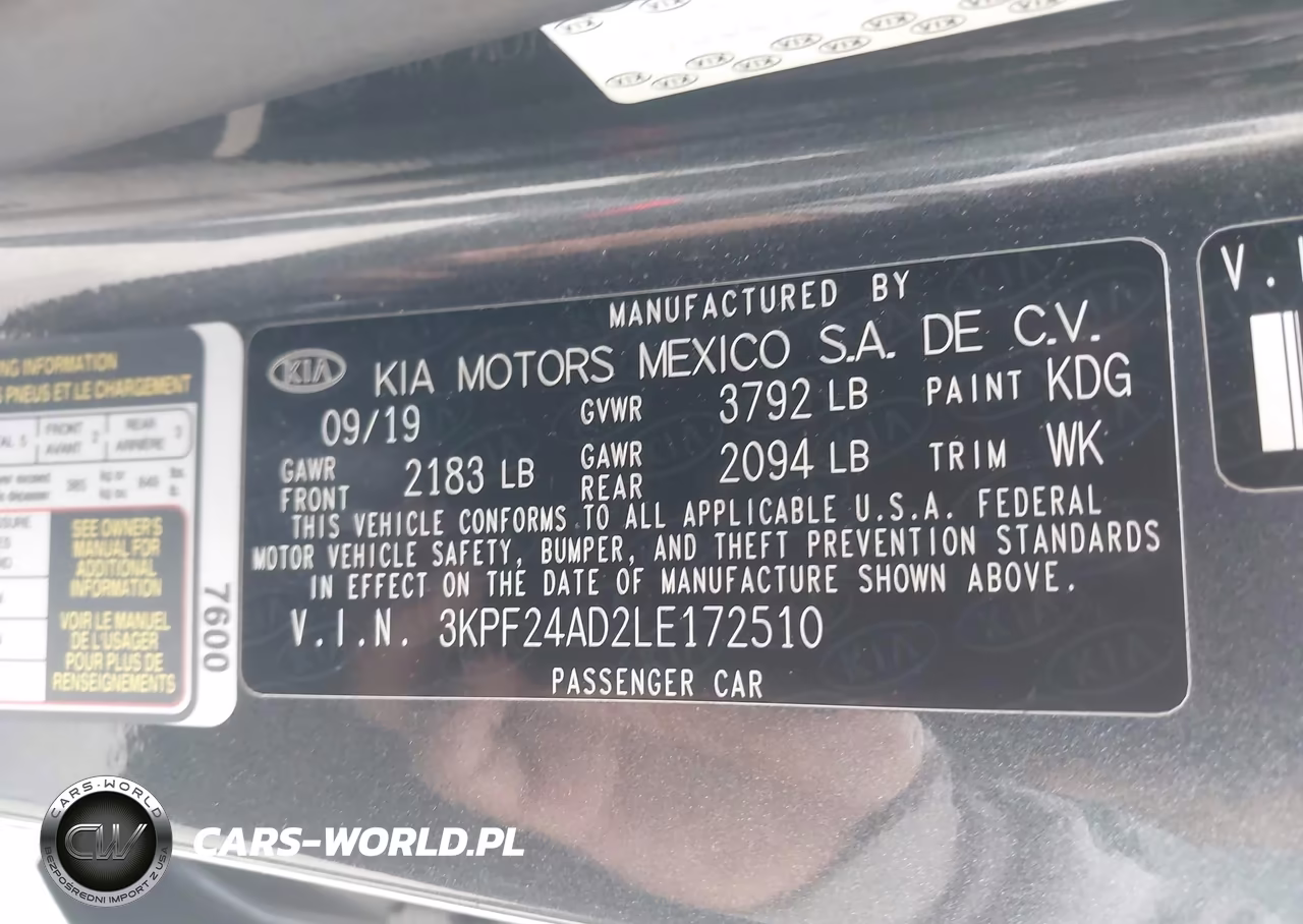 2020 Kia Forte Fe VIN:3KPF24AD2LE172510 - 9