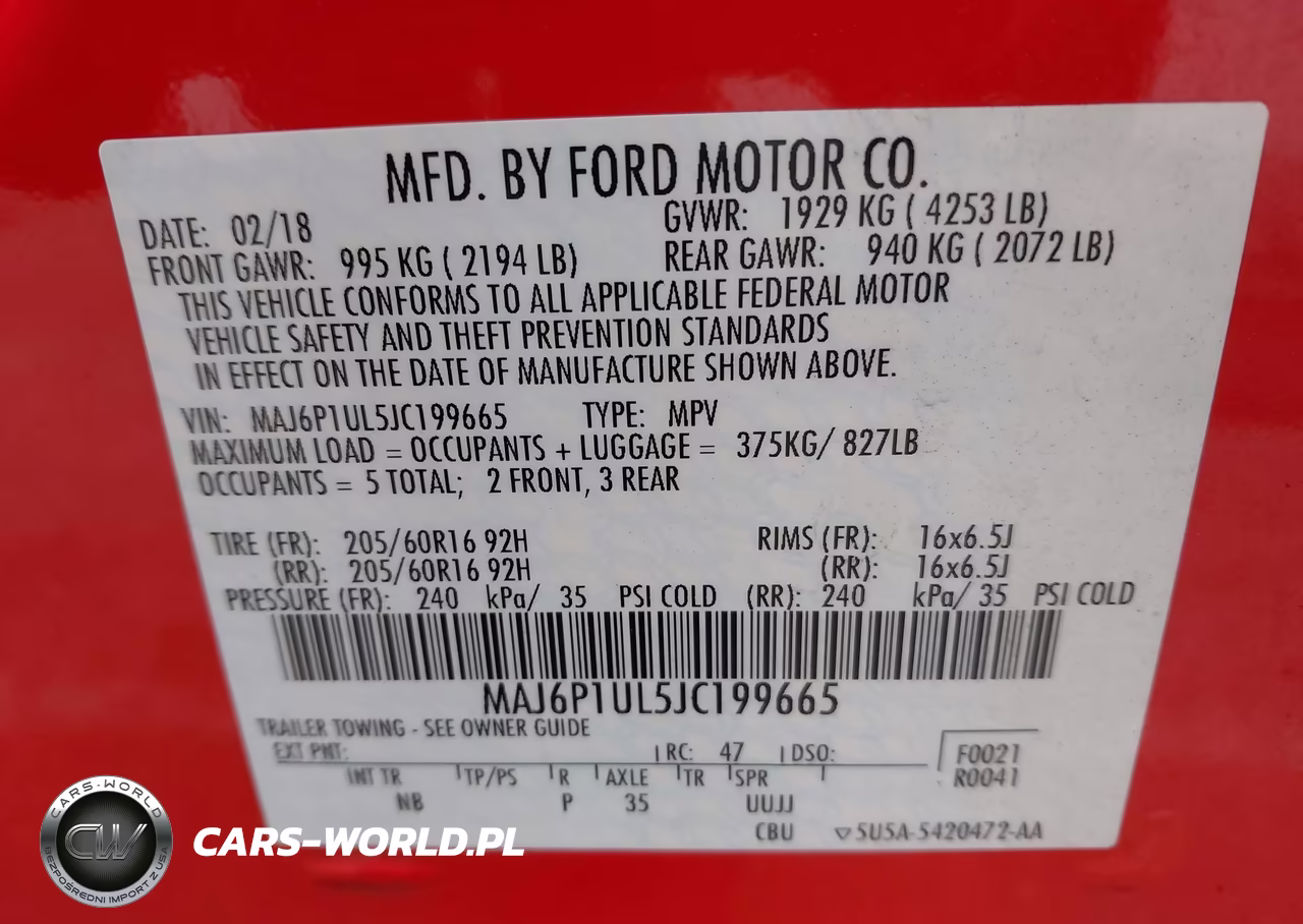 2018 Ford Ecosport Se VIN:MAJ6P1UL5JC199665 - 9