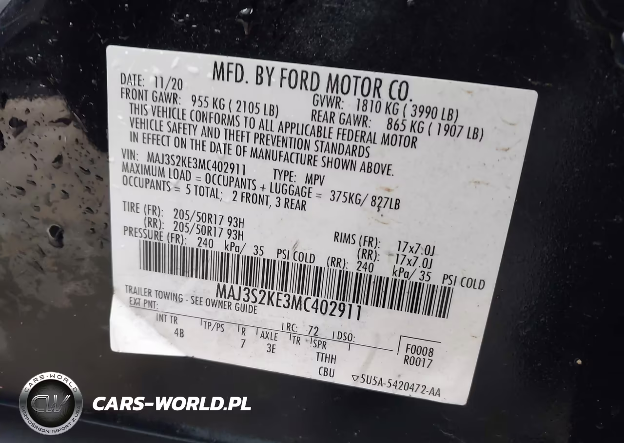 2021 Ford Ecosport Titanium VIN:MAJ3S2KE3MC402911 - 9