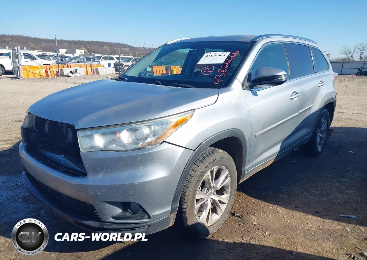 2015 Toyota Highlander Xle V6 VIN:5TDKKRFH5FS042349 - 2