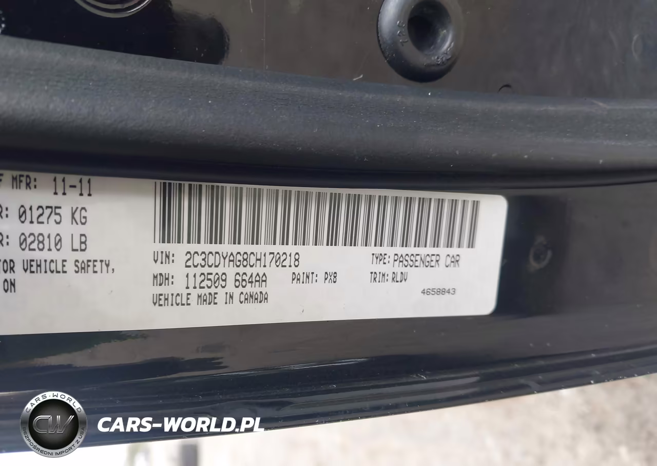 2012 Dodge Challenger Sxt VIN:2C3CDYAG8CH170218 - 9