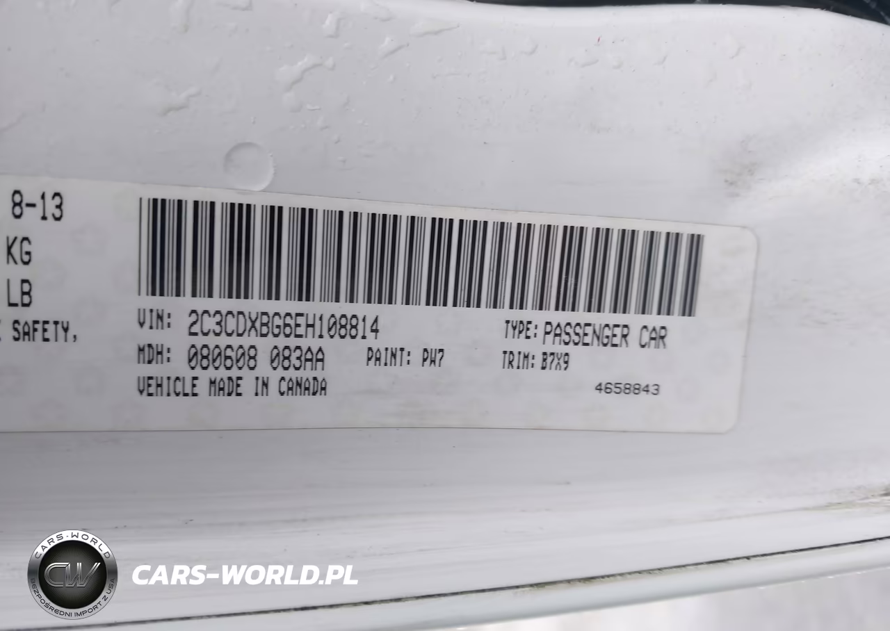 2014 Dodge Charger Se VIN:2C3CDXBG6EH108814 - 9
