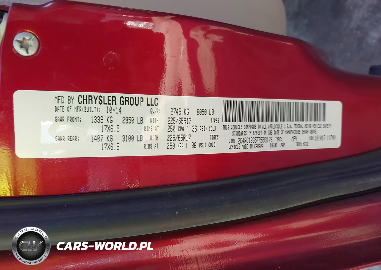 2015 Chrysler Town & Country Touring VIN:2C4RC1BG5FR583176 - 9