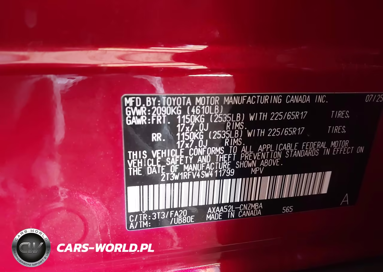 2025 Toyota Rav4 Xle VIN:2T3W1RFV4SW411799 - 9