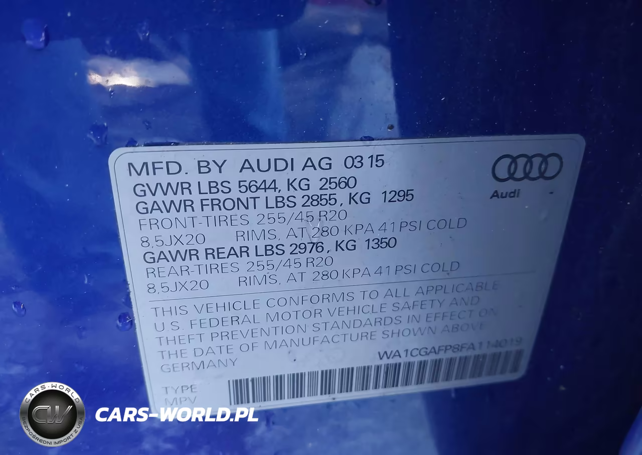 2015 Audi Sq5 3.0T Premium Plus VIN:WA1CGAFP8FA114019 - 9