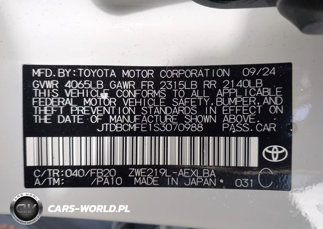 2025 Toyota Corolla Hybrid Le VIN:JTDBCMFE1S3070988 - 9