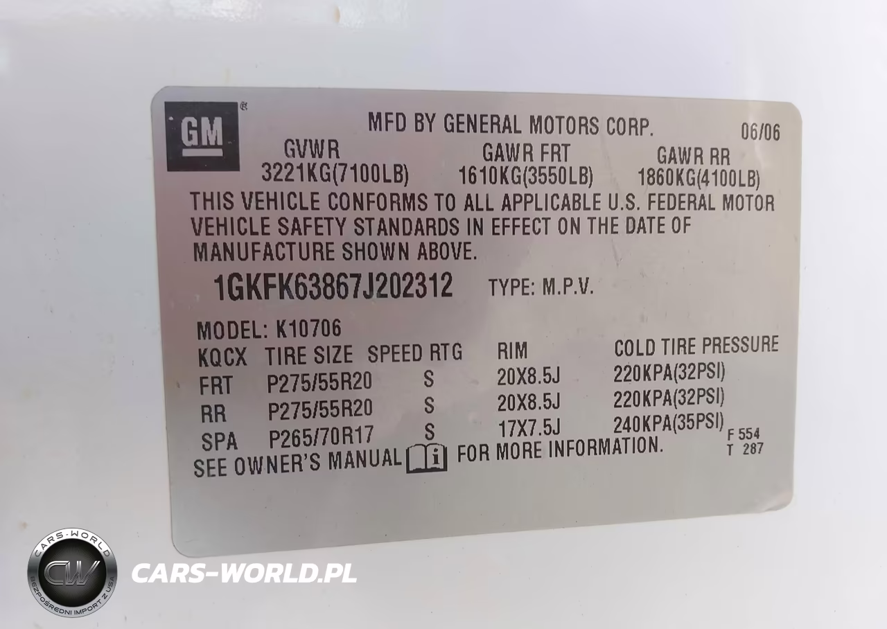 2007 GMC Yukon Denali VIN:1GKFK63867J202312 - 9