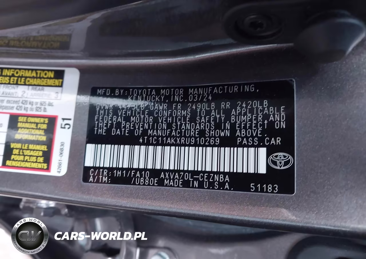 2024 Toyota Camry Le VIN:4T1C11AKXRU910269 - 9