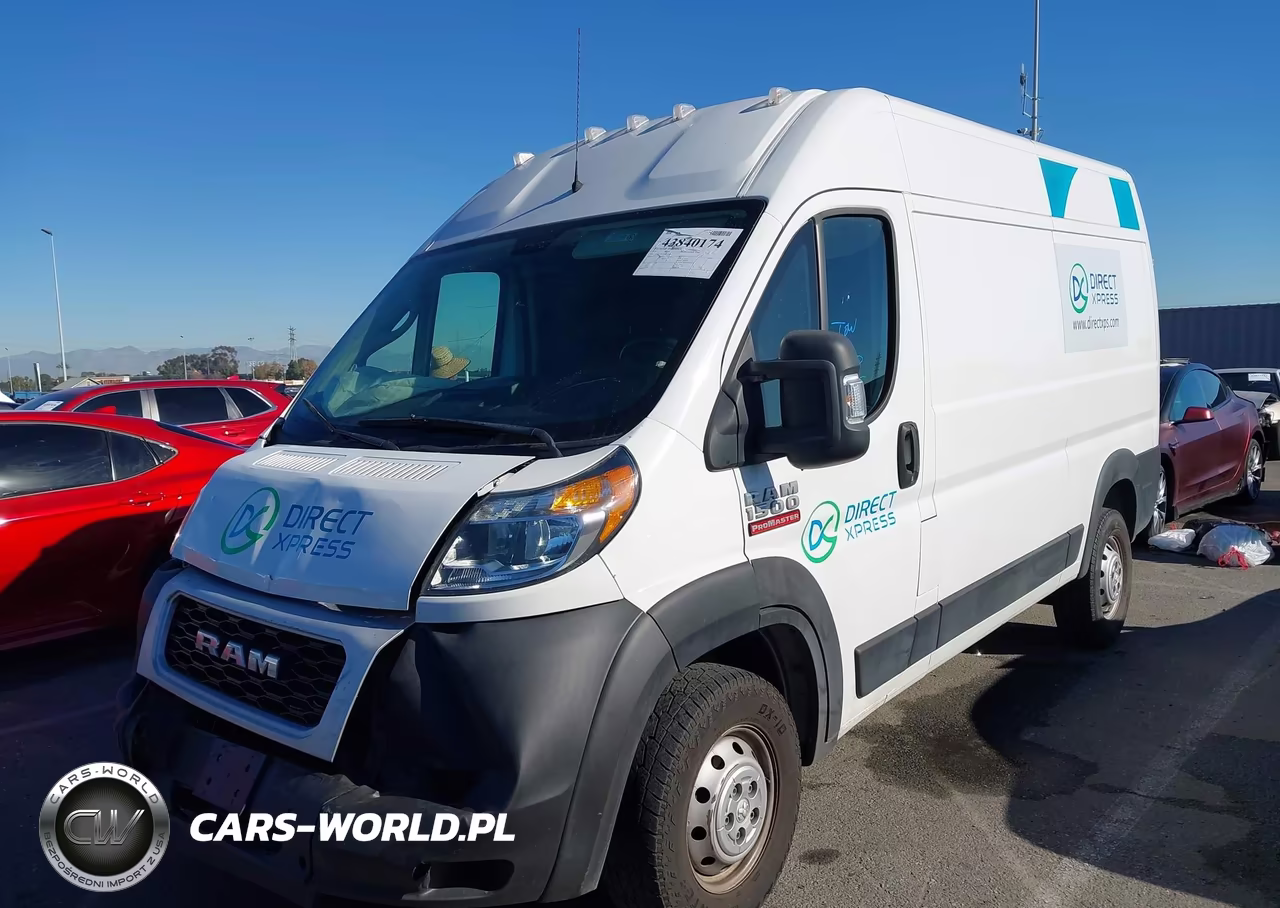 2021 Ram Promaster 1500 High Roof 136 Wb VIN:3C6LRVBGXME553480 - 2