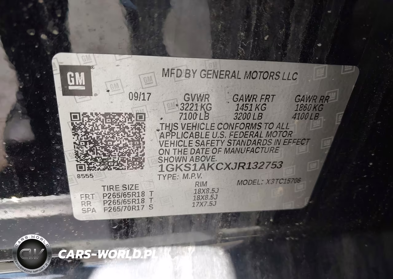 2018 GMC Yukon Sle VIN:1GKS1AKCXJR132753 - 9