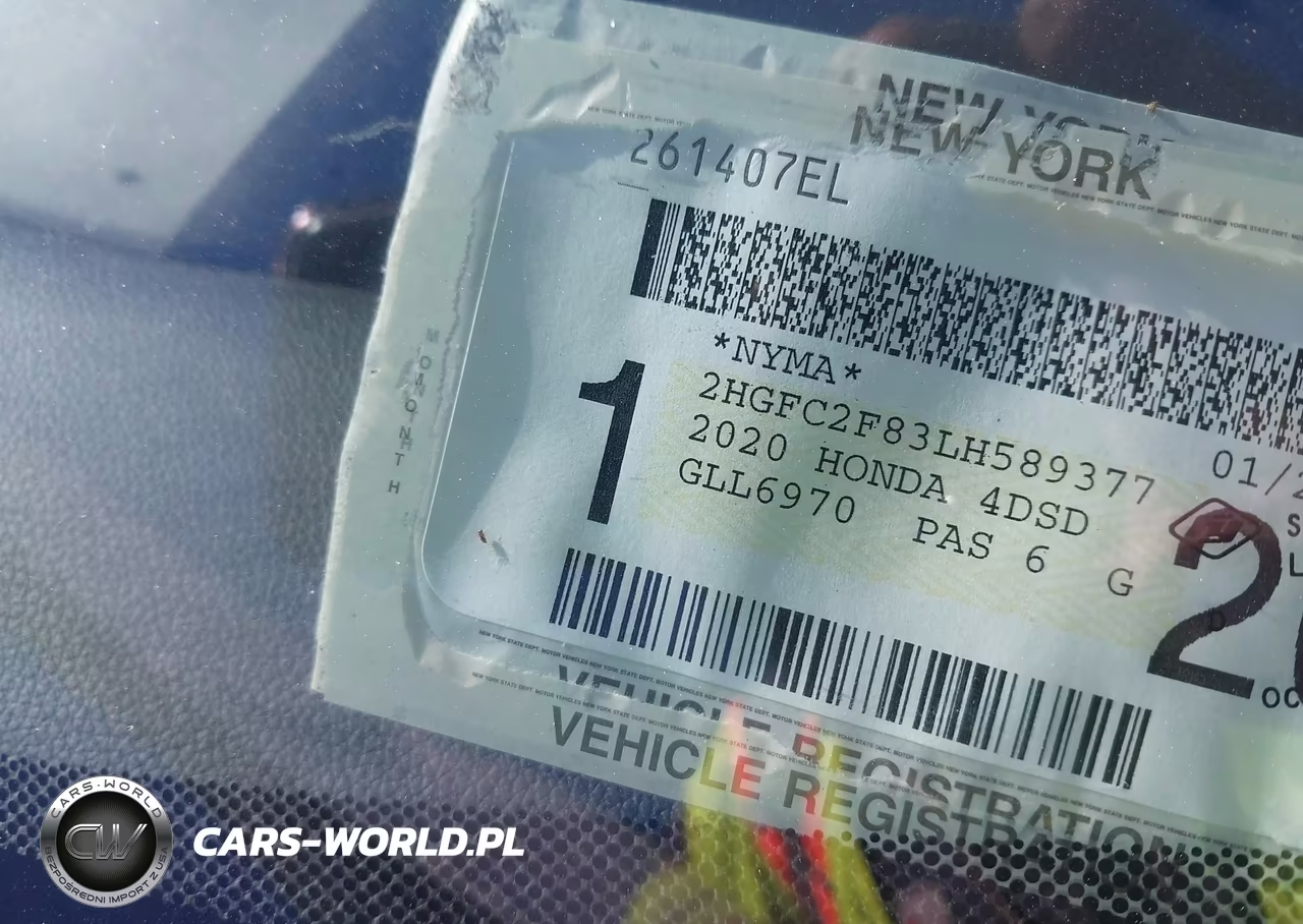2020 Honda Civic Sport VIN:2HGFC2F83LH589377 - 17