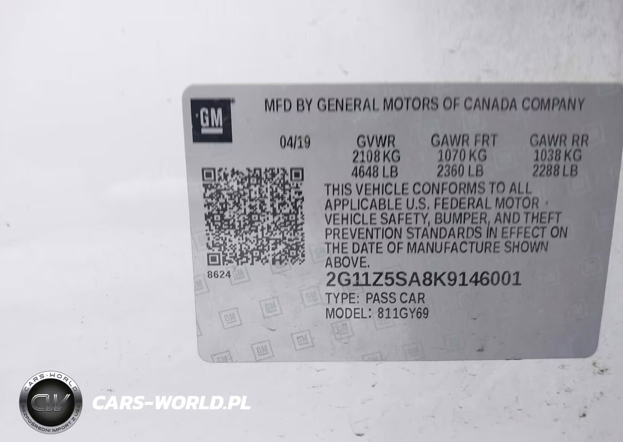 2019 Chevrolet Impala Lt VIN:2G11Z5SA8K9146001 - 9