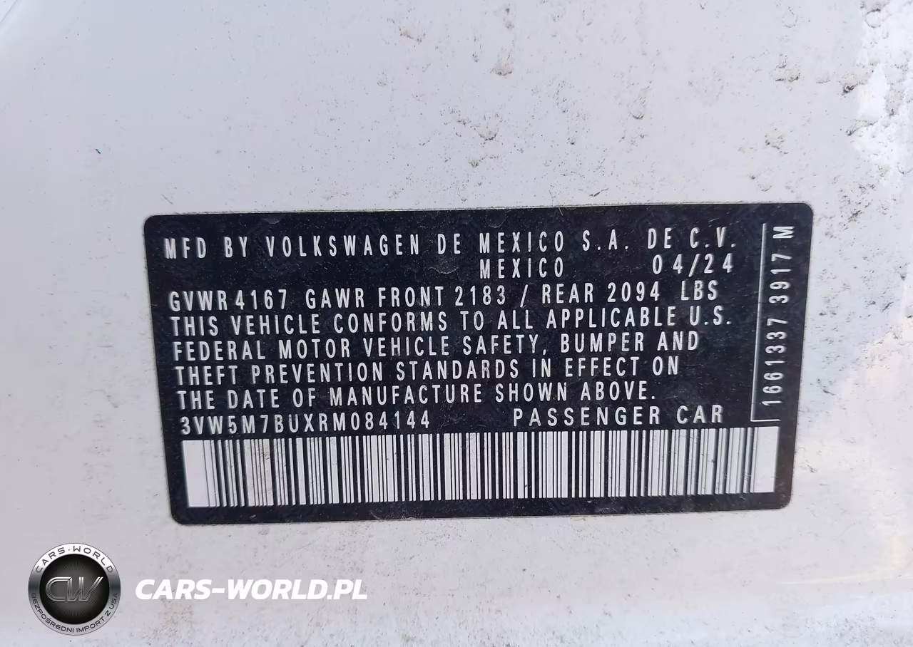 2024 Volkswagen Jetta 1.5T S VIN:3VW5M7BUXRM084144 - 9
