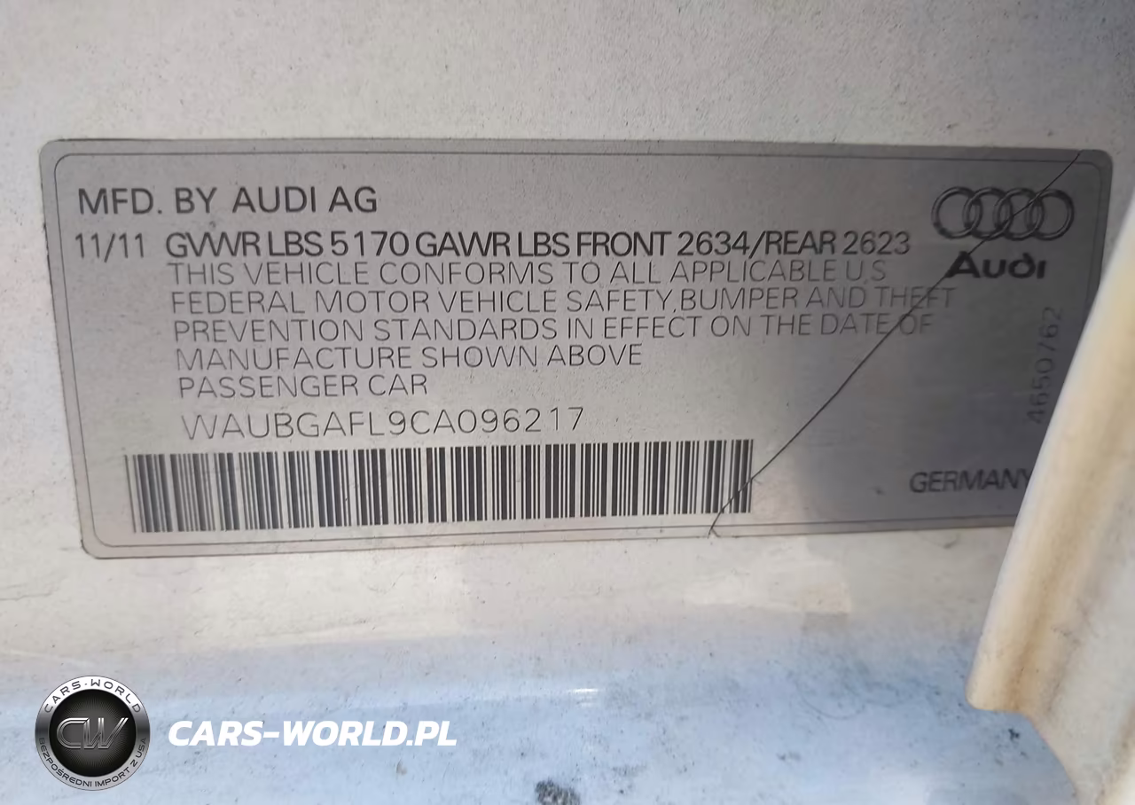 2012 Audi S4 3.0 Premium Plus VIN:WAUBGAFL9CA096217 - 9