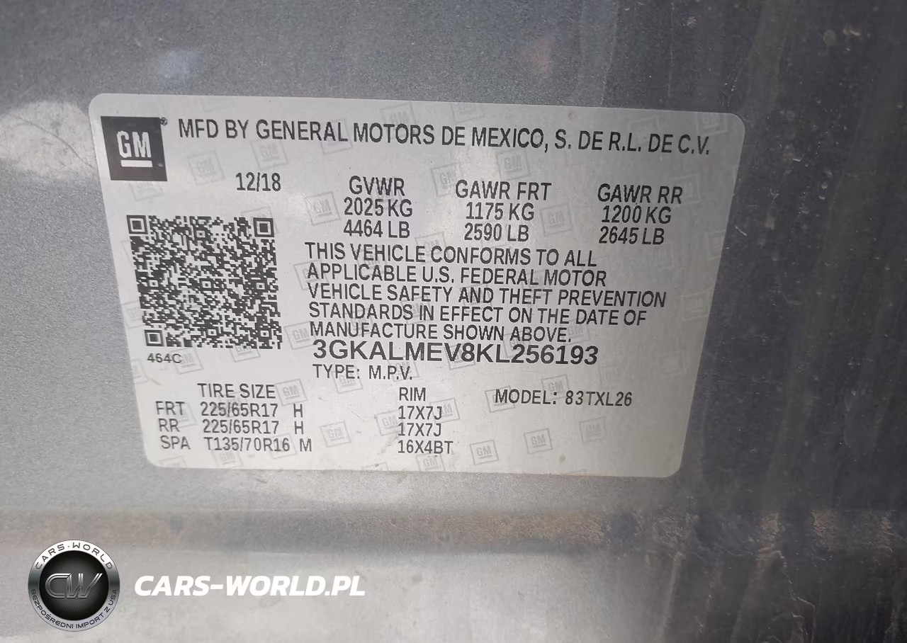 2019 GMC Terrain Sle VIN:3GKALMEV8KL256193 - 9