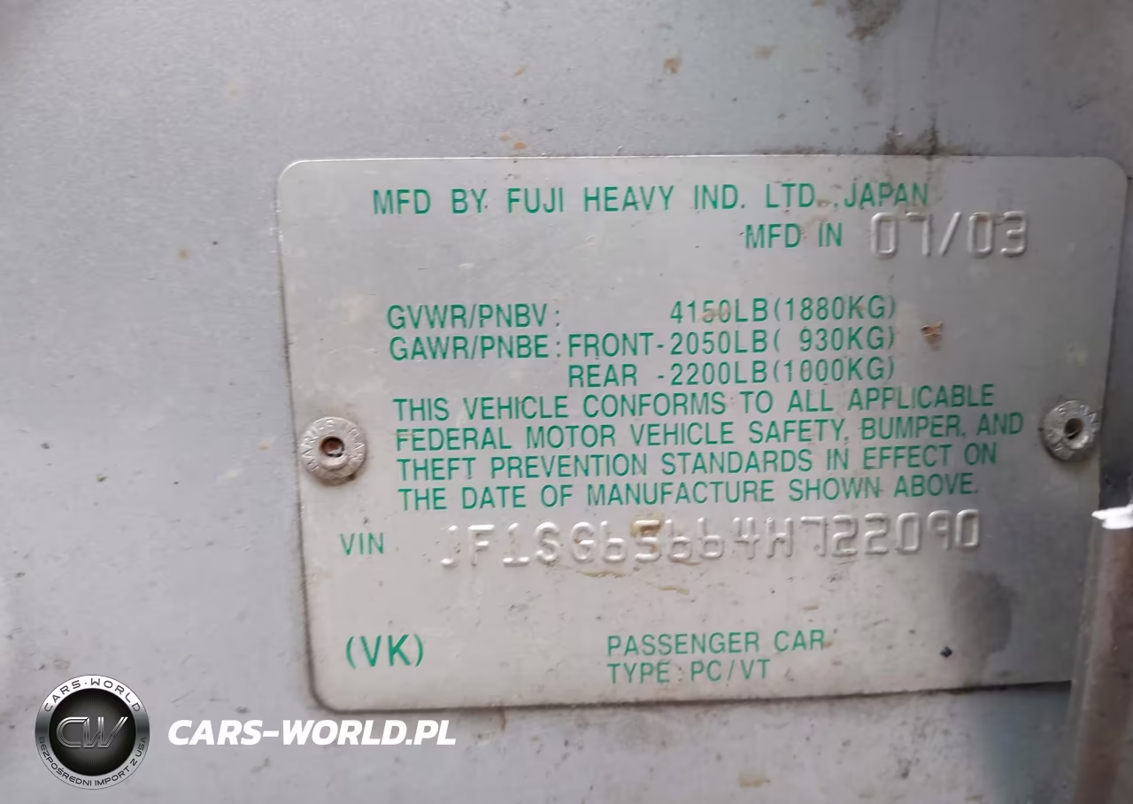 2004 Subaru Forester 2.5Xs VIN:JF1SG65664H722090 - 9