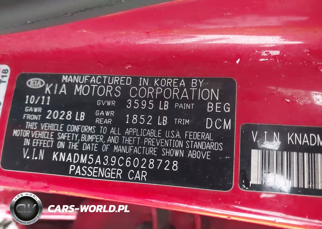 2012 Kia Rio5 Lx VIN:KNADM5A39C6028728 - 9