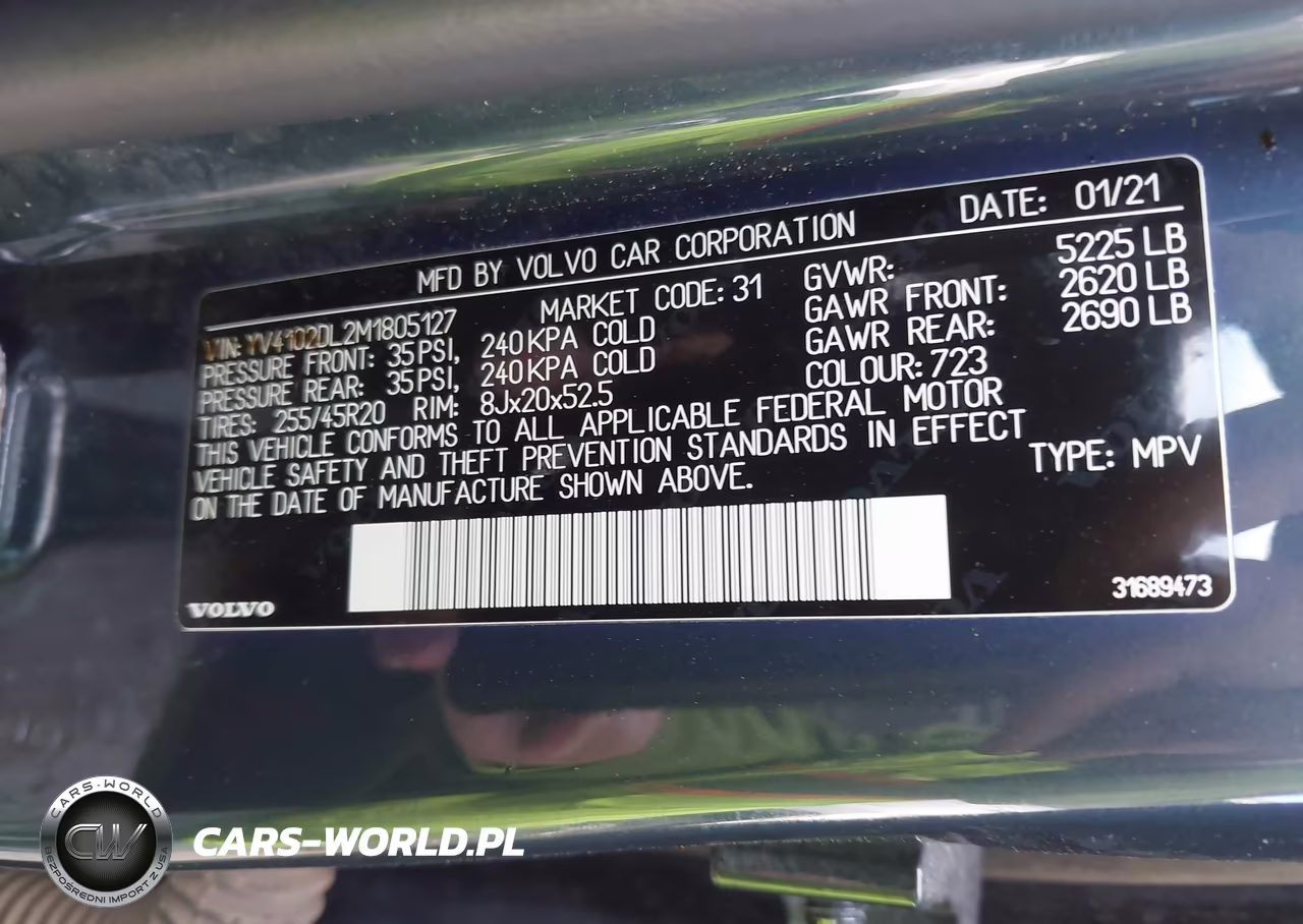 2021 Volvo Xc60 T5 Inscription VIN:YV4102DL2M1805127 - 9