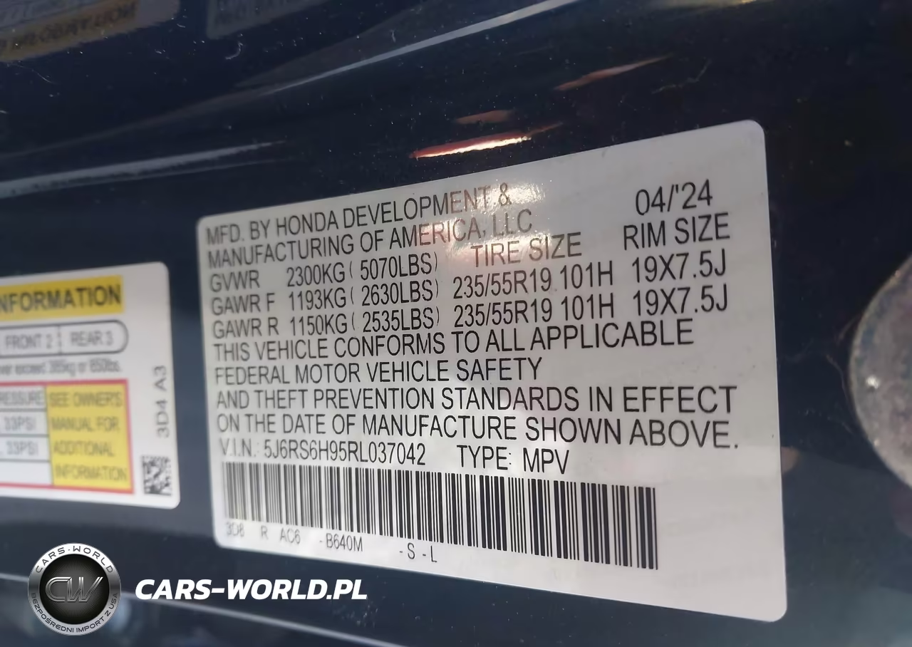 2024 Honda Cr-V Hybrid Sport Touring VIN:5J6RS6H95RL037042 - 9