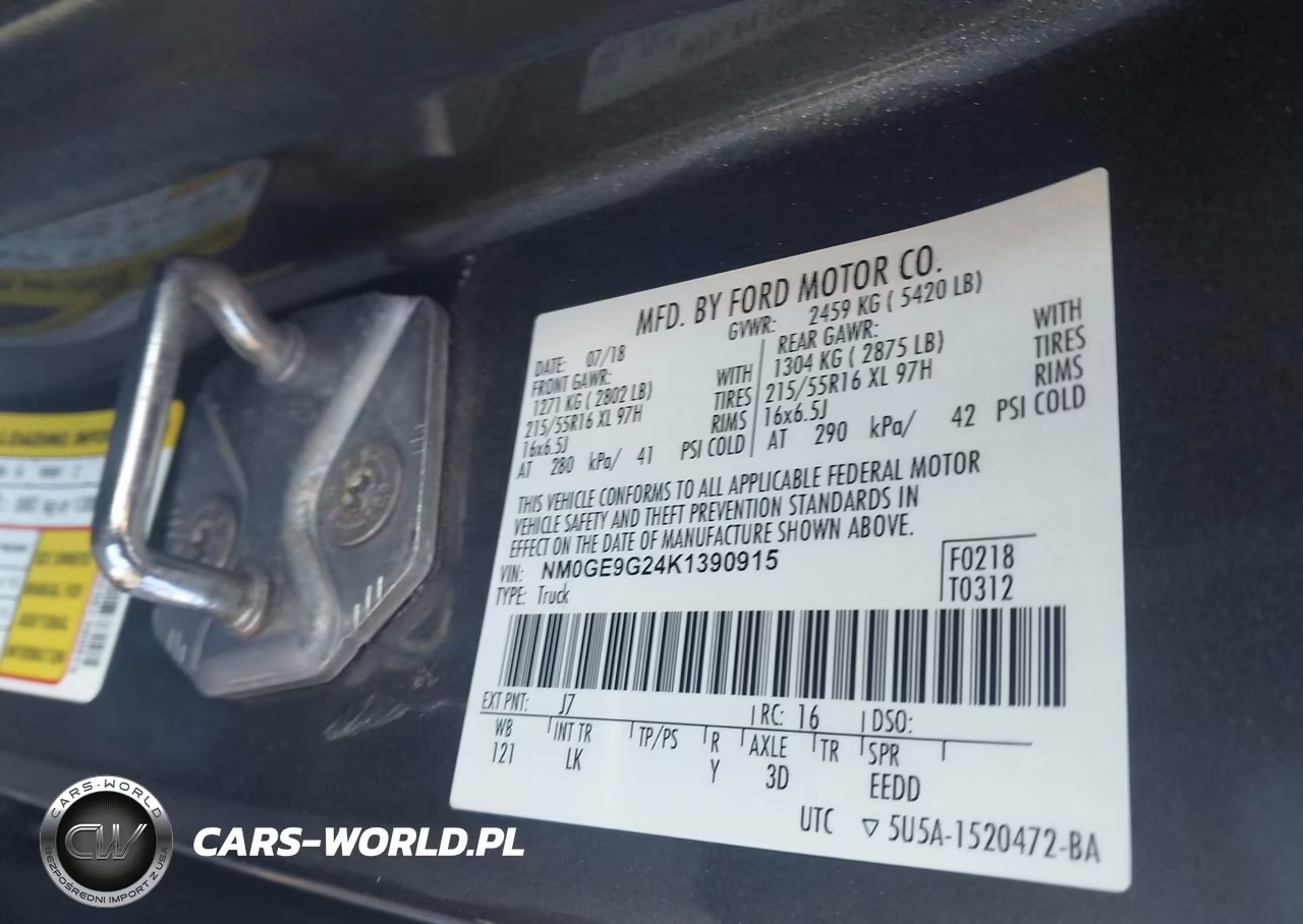 2019 Ford Transit Connect Titanium VIN:NM0GE9G24K1390915 - 9