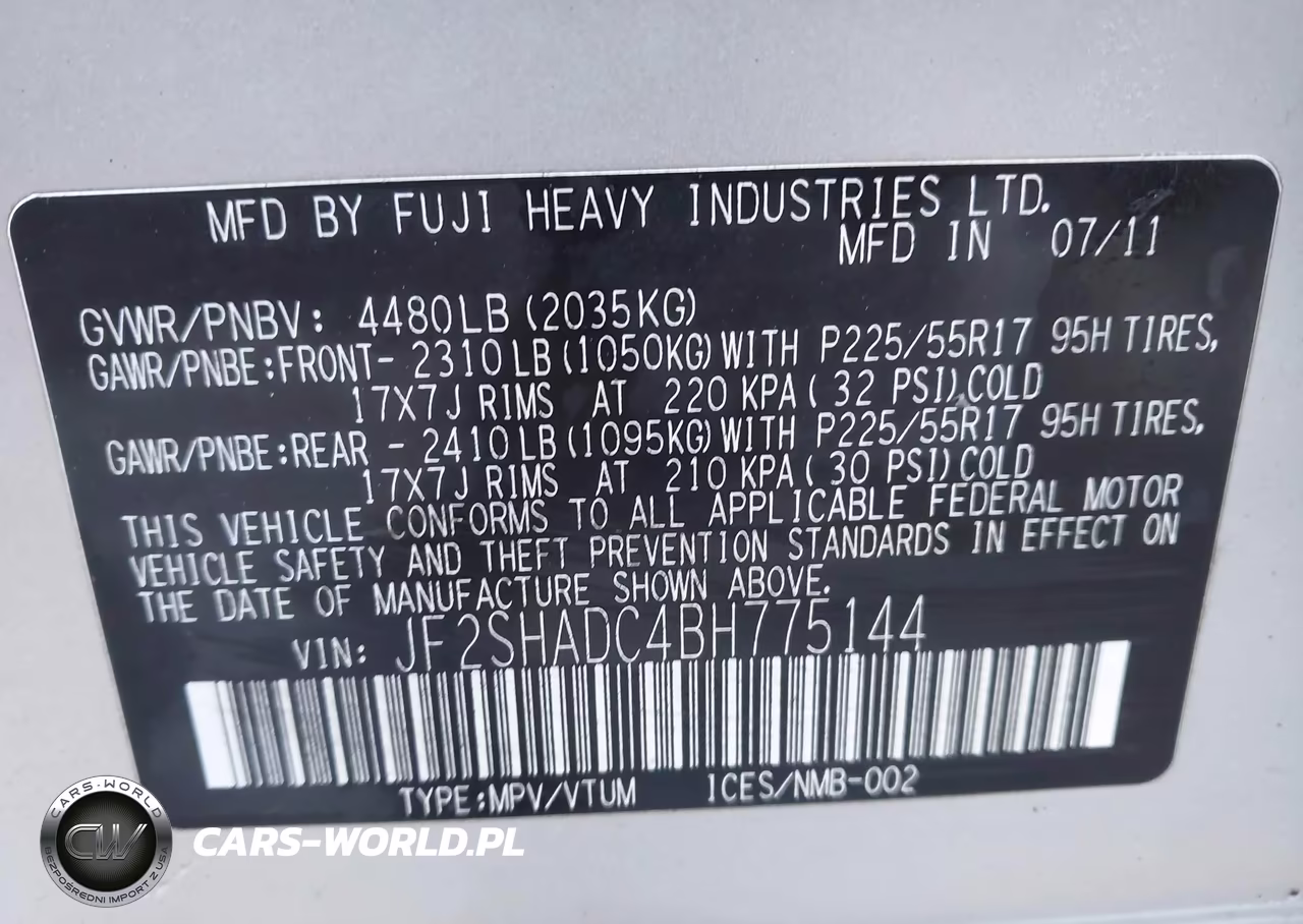 2011 Subaru Forester 2.5X Premium VIN:JF2SHADC4BH775144 - 9
