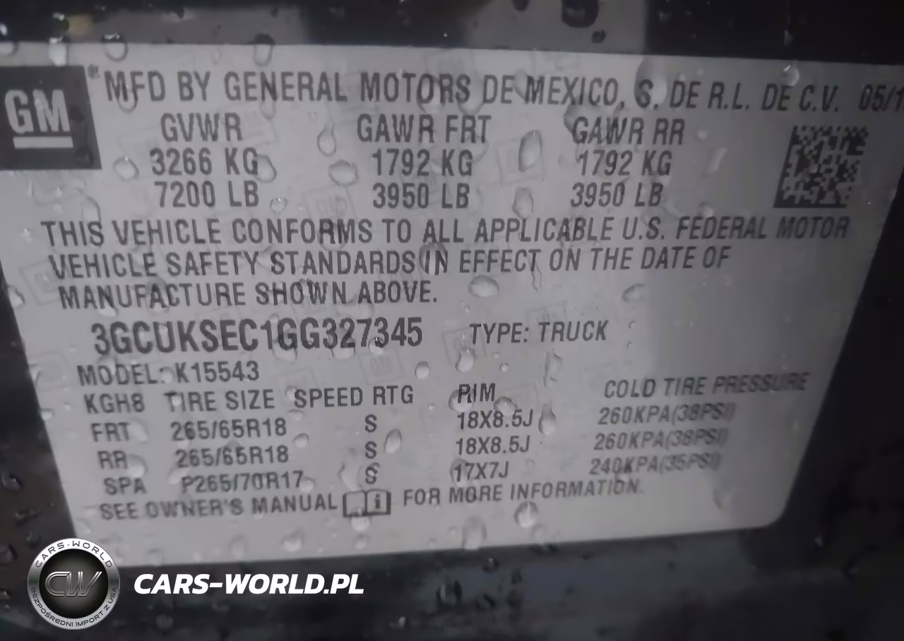 2016 Chevrolet Silverado 1500 2Lz VIN:3GCUKSEC1GG327345 - 9